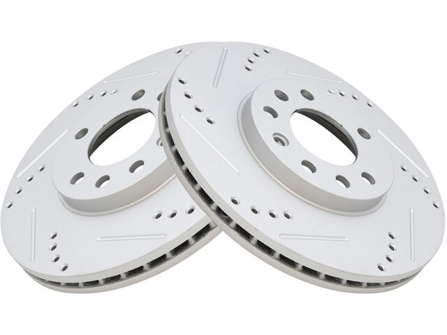 Front DIY Solutions Brake Rotor Set fits Saab 900 1997-1998 52TFTK