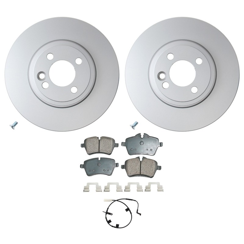 Hella Front 294mm Rotors Akebono Euro Ceramic Disc Brake Pad Kit For R57 Cooper