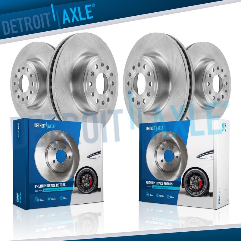 Front and Rear Disc Brake Rotors Kit fit for 2019 2020 2021 2022 2023 Ram 1500