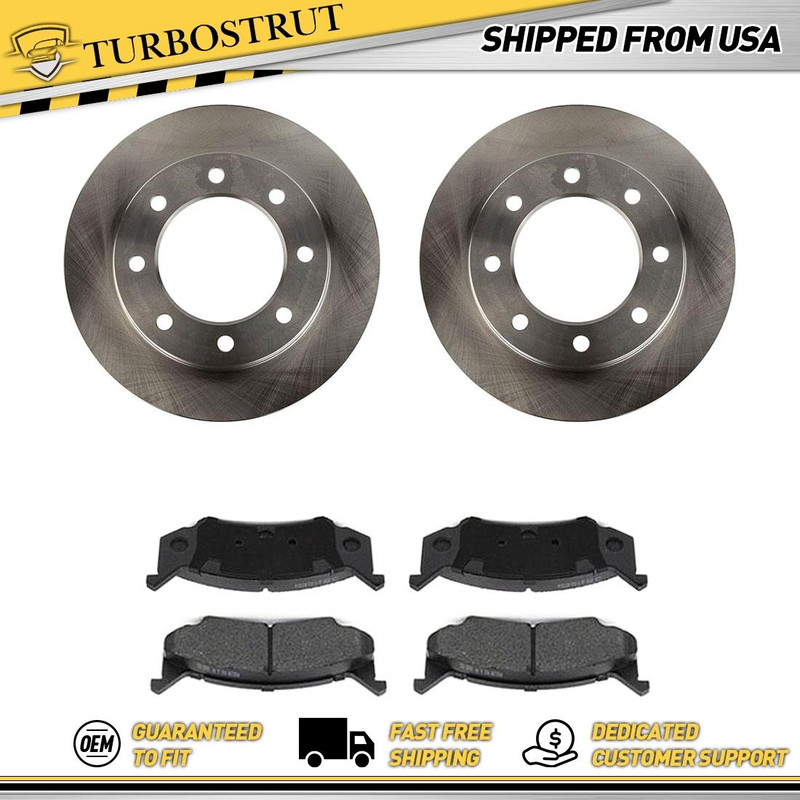Front OE Brake Rotors Brake Pads Kit For 1973 1974 Dodge B300 Van D300 Pickup