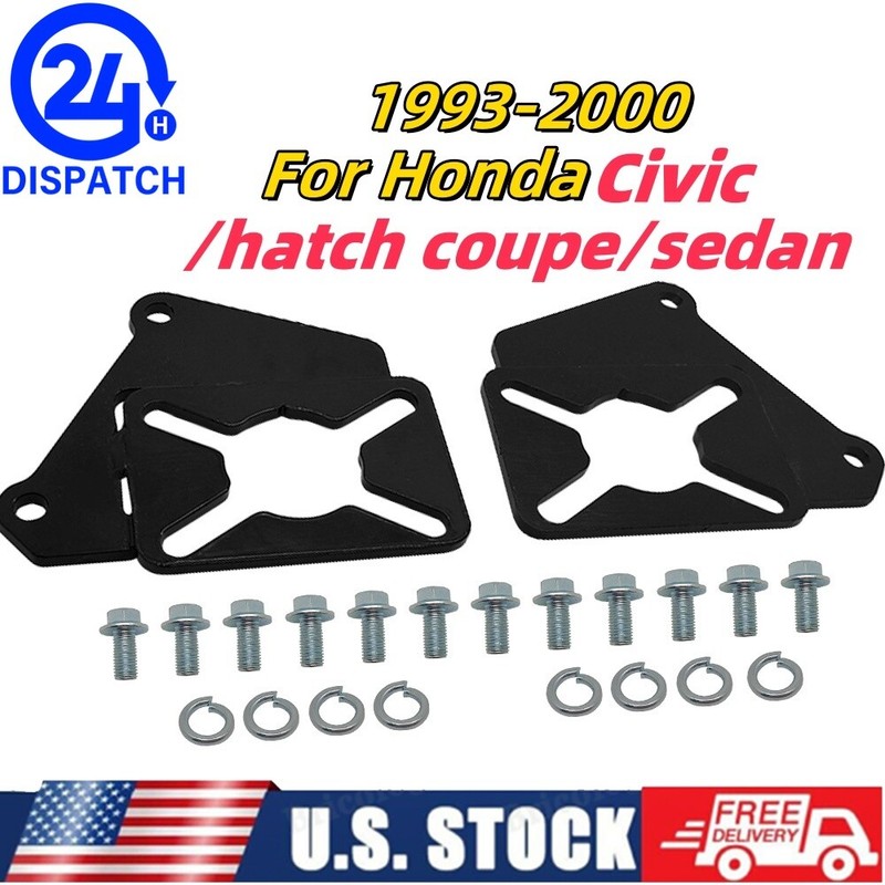 Rear Disc Conversion Bracket kit For 1993-2000 Honda Civic/ hatch coupe/ sedan