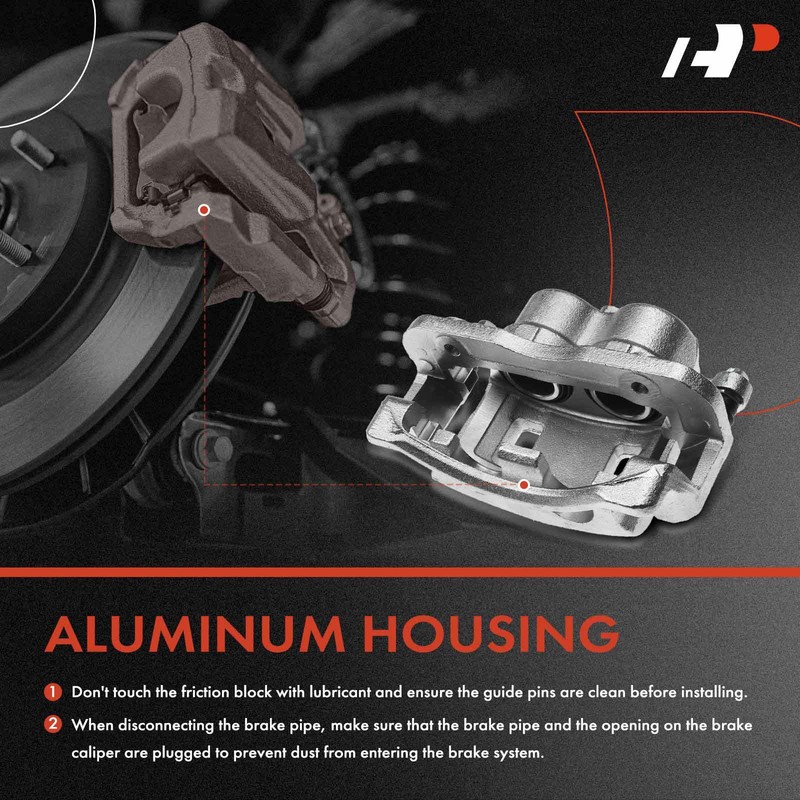 8x Front LH & RH Disc Rotors & Ceramic Pad + Brake Caliper for Hyundai Santa Fe gallery