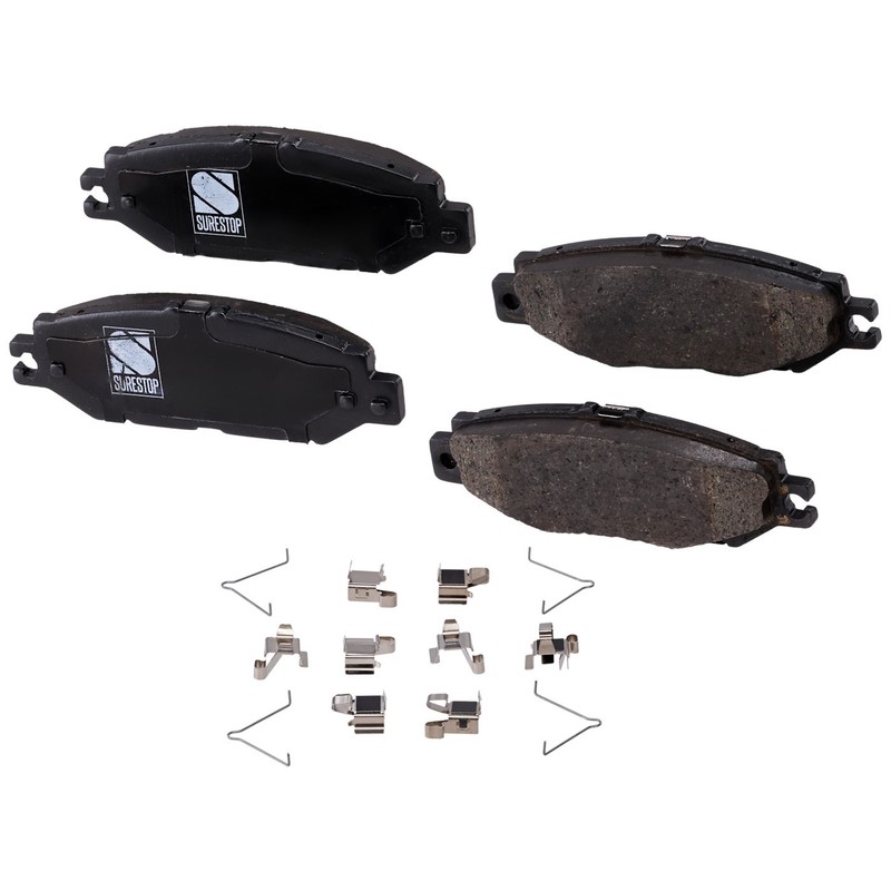 Rear Ceramic Brake Pad Set For 1993-2000 Lexus LS400 2-Wheel Set