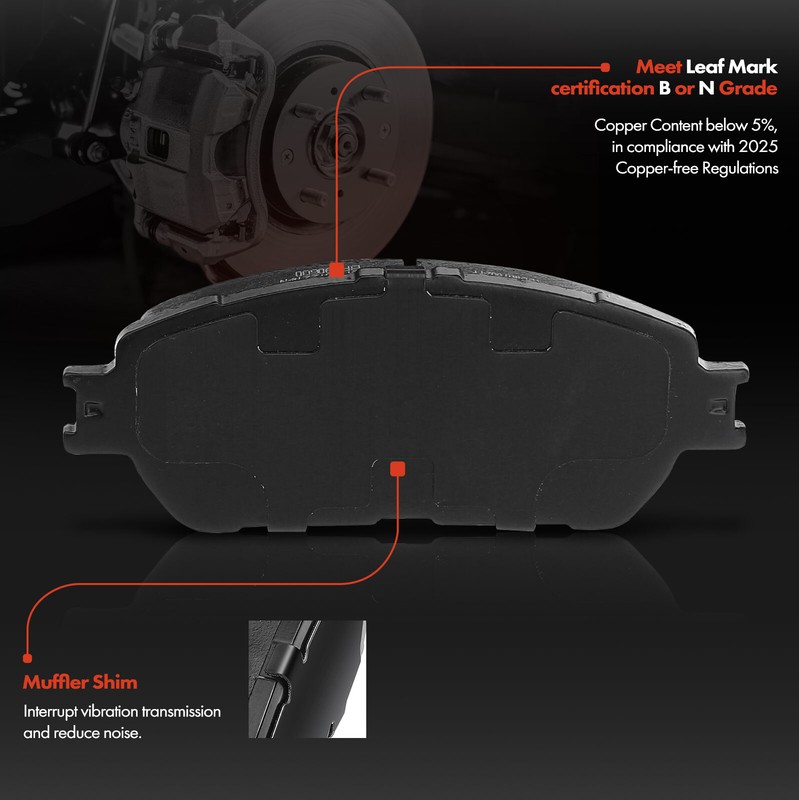New Front Drilled Rotors & Ceramic Brake Pads for Toyota Tacoma 2005-2015 5 Lug gallery