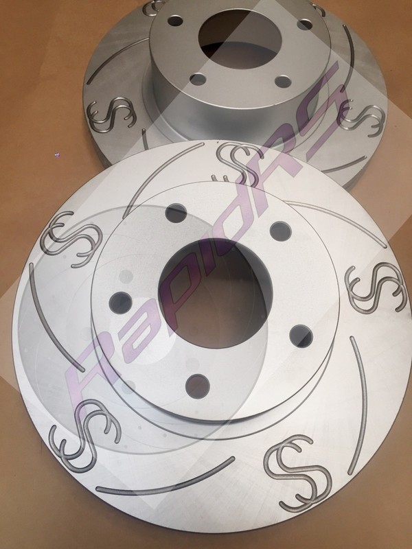 HOLDEN COMMODORE VT VX VU VY VZ SLOTTED DISC BRAKE ROTORS SS PERFORMANCE FRONT gallery