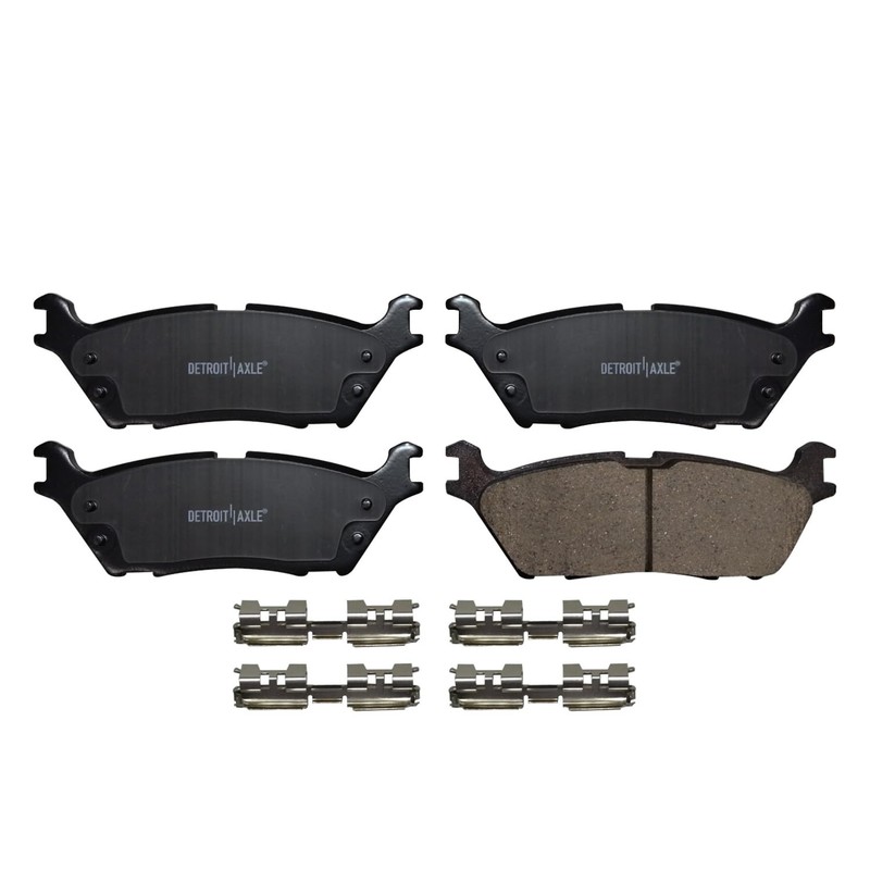 10pc Front Rear Drilled Brake Rotors Brake Pads for 2015 2016 2017 Ford F-150 gallery