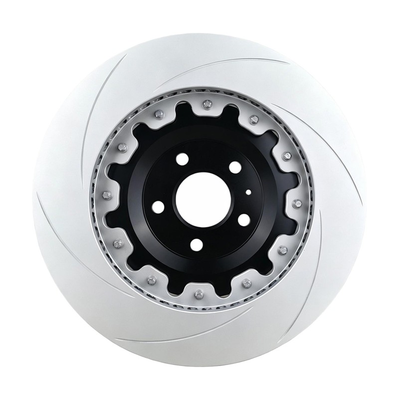2-Piece Front Float Slotted Brake Rotor For AUDI A6 A8 S6 SQ7 SQ8 Etron (10-25) gallery