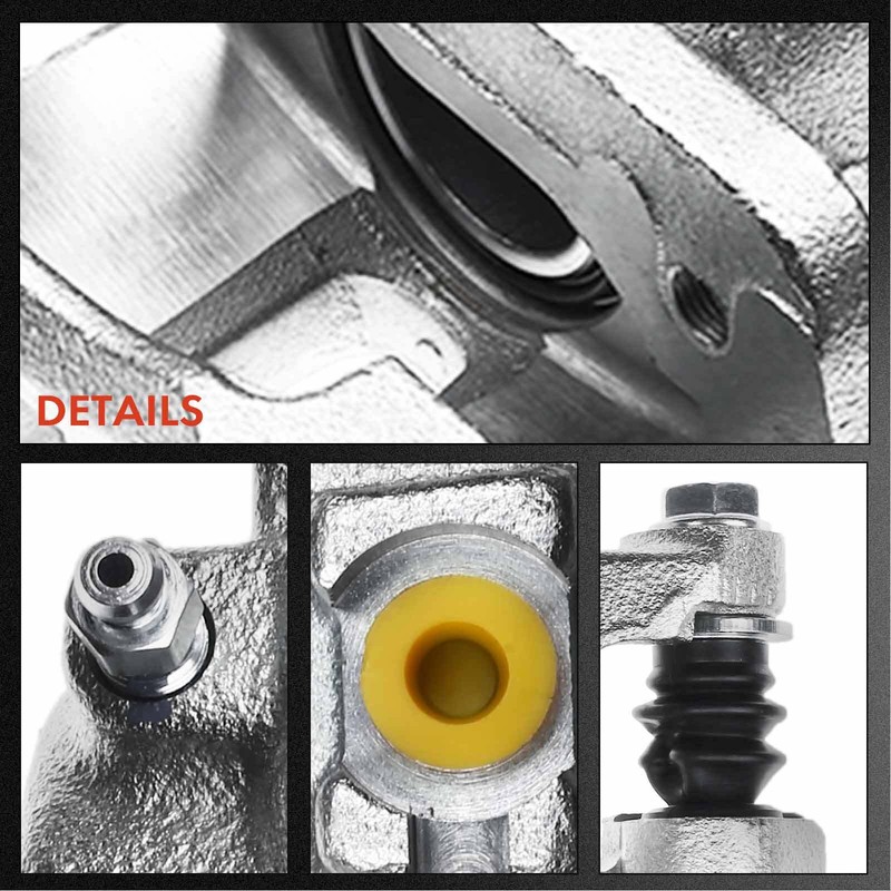 Front Disc Brake Rotors & Brake Pads + Brake Caliper for Honda Pilot 2003-2008 gallery