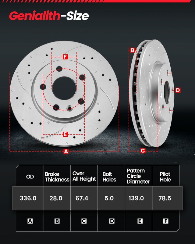 Front & Rear Brake Rotors + Brake Pads for Dodge Ram 1500 Durango Chrysler 5 Lug gallery