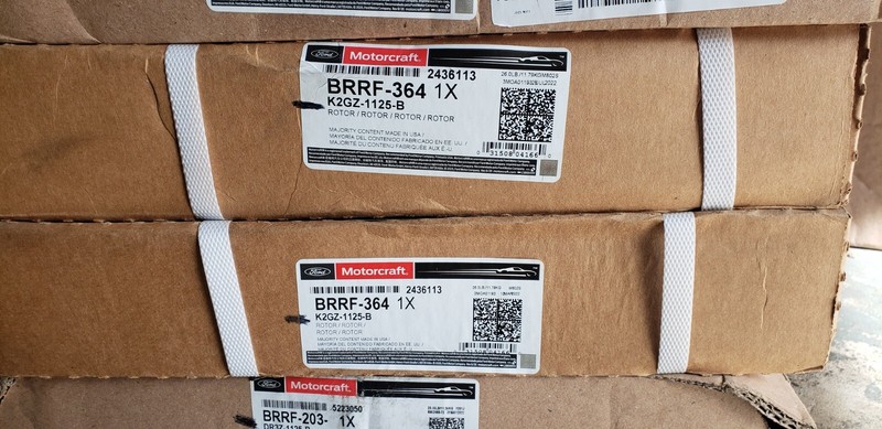 13-23 OEM Pair Front LH&RH Disc Brake Rotor Set Motorcraft BRRF-364 K2GZ-1125-B