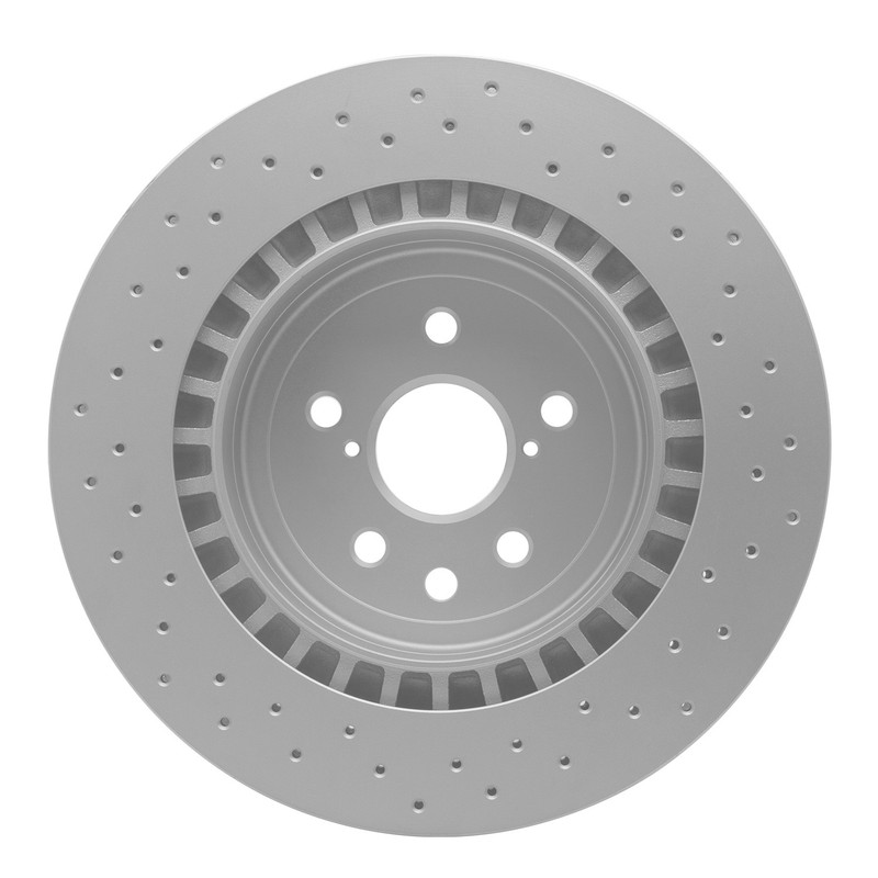 Dynamic Friction 624-75025 DFC GEOSPEC Coated Rotor - Drilled For 08-14 IS F gallery