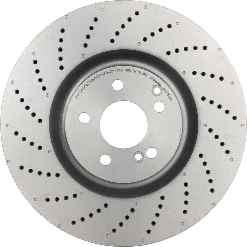 Disc Brake Rotor fits 2008-2019 Mercedes-Benz C63 AMG E550 BREMBO NORTH AMERICA