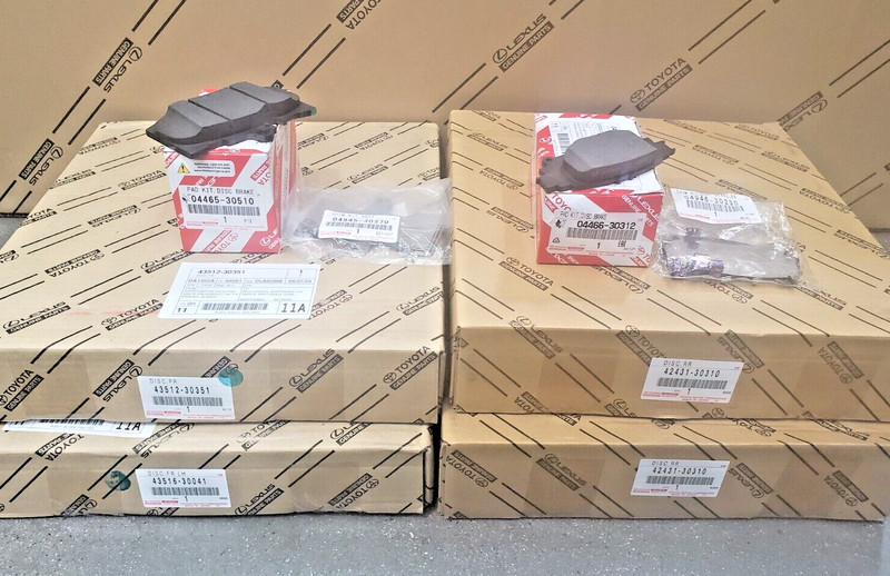 LEXUS OEM FRONT AND REAR BRAKES /SHIMS/ ROTORS SET 2013-2018 GS350 (BASE MODEL)