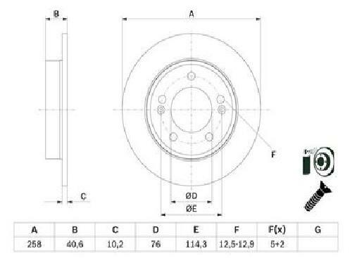2x Original BOSCH Bremsscheibe 0 986 479 E68 für Hyundai KIA