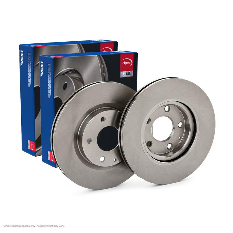 2x APEC Front Brake Discs For SEAT IBIZA Mk III (6L1) 1.2 12V 2006-09 SDK6019