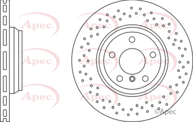 Fits Mercedes GLE GLS GL-Class 2.1 D 3.0 4.7 5.5 Brake Disc Rear Poppy gallery