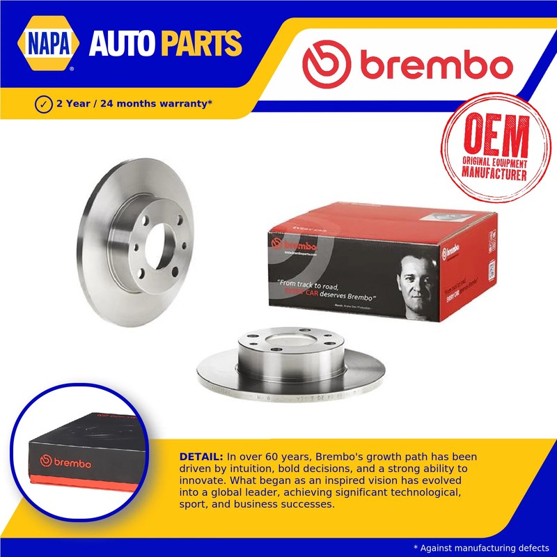 2x Brake Discs Pair Solid fits FIAT REGATA 138 Front 1.3 1.5 1.6 1.7D 83 to 90