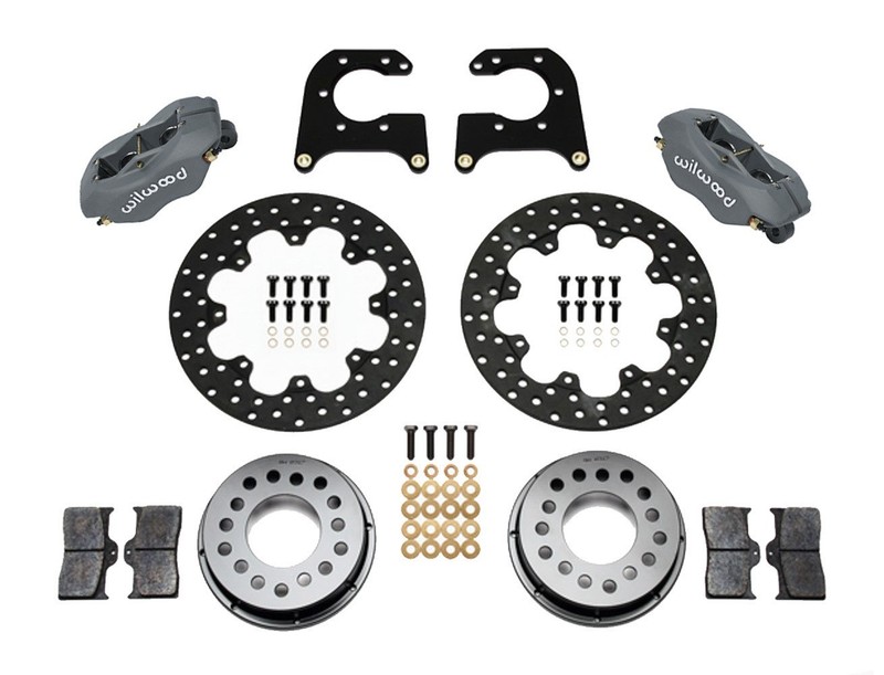 Wilwood Dynalite Rear Disc Brake Kit for Big Ford 4-Piston 11.44″ Drilled Rotor