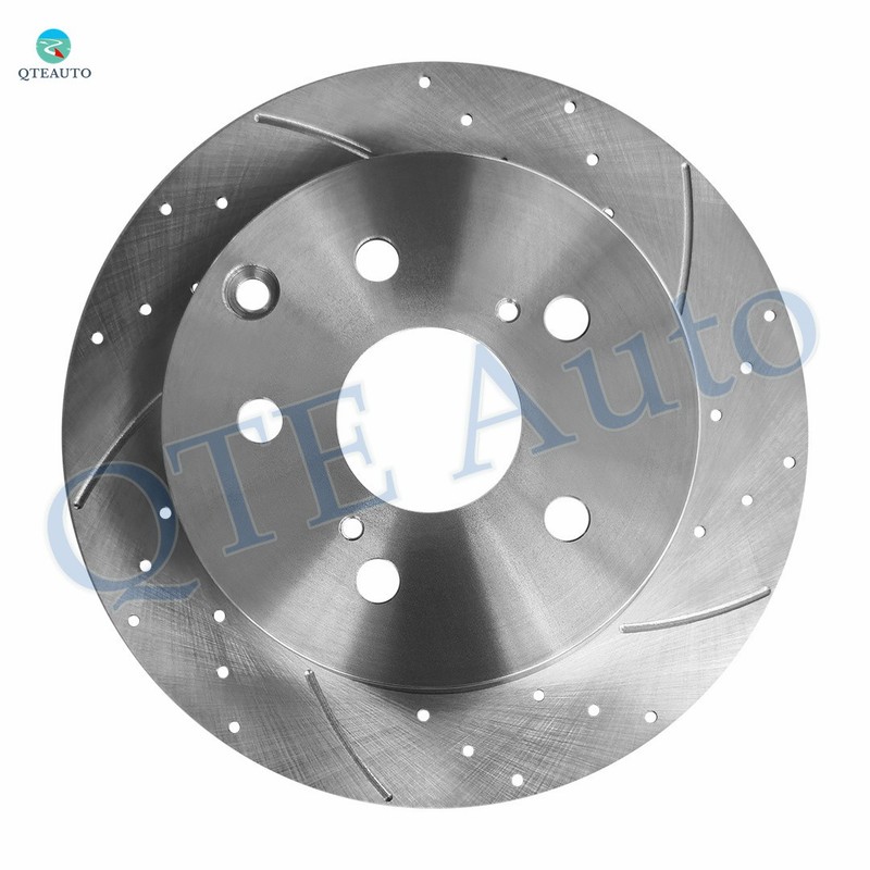 Rear Drilled Slotted Brake Disc Rotors For 2010-2012 Lexus HS250H gallery