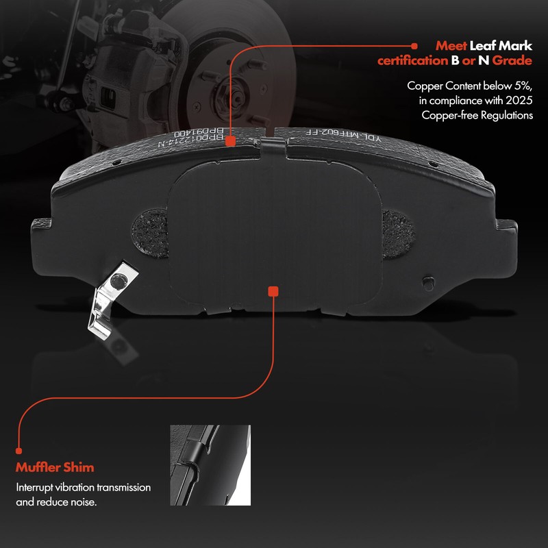Front Drilled Rotor & Ceramic Brake Pads + Calipers for Honda Element 03-11 CR-V gallery