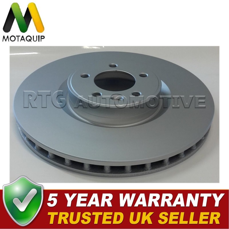 Motaquip Front 1x Brake Disc Fits Land Rover Range 2012- LR027106 LR016176