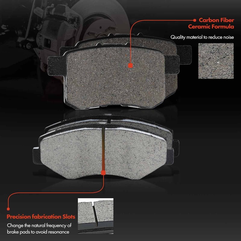 12x Front & Rear Disc Brake Rotors & Brake Pads for Honda Accord 2008 2009-2017 gallery