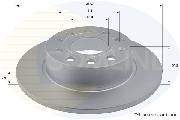 Comline Rear Brake Disc Fits Golf Caddy Scirocco A3 Octavia Yeti Leon #1 gallery
