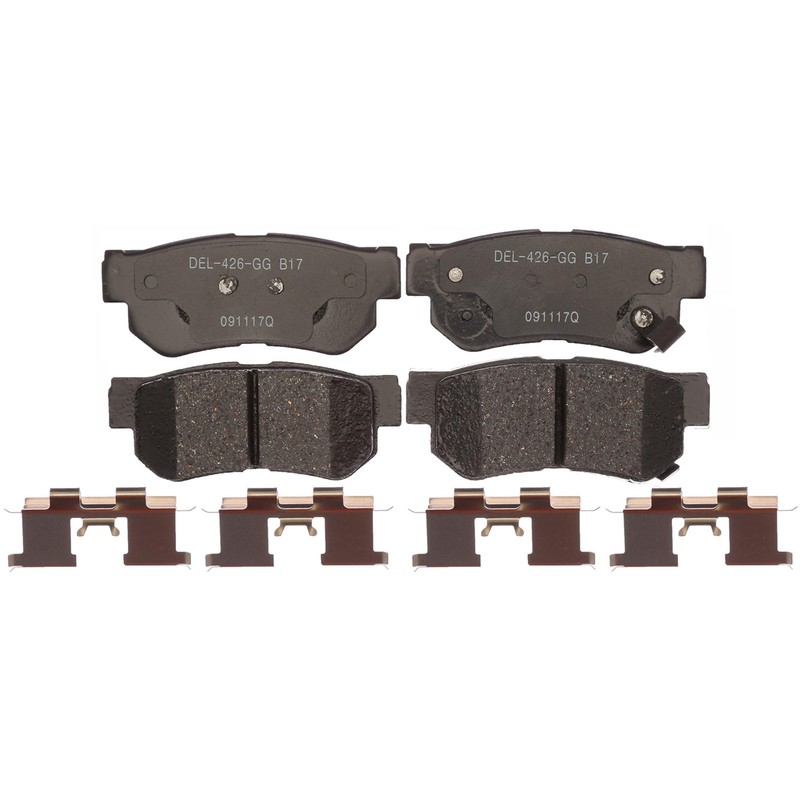ACDelco Disc Brake Pads and Rotors Kit Front Rear For 2001-2006 Hyundai Santa Fe gallery