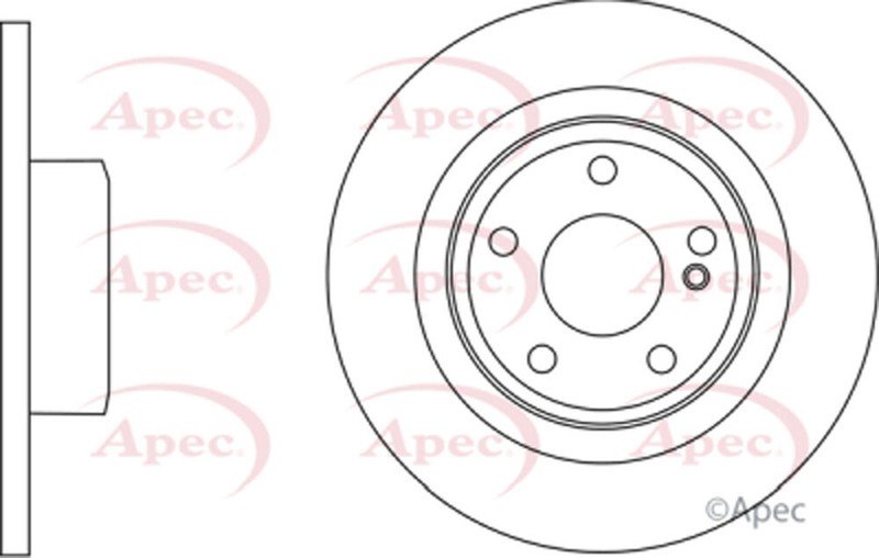 Fits Mercedes SLK 2011-2017 SLC 2016-2020 Purevue Rear 1x Brake Disc A1724230212 gallery