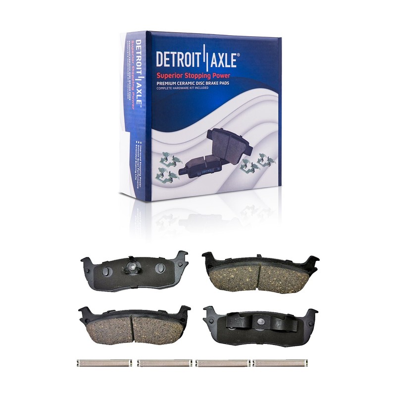 Rear Disc Rotors Calipers Ceramic Brake Pads for Ford F-150 Expedition Navigator gallery