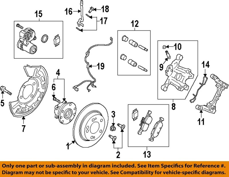MAZDA OEM 14-25 3,CX-3 Rear Suspension Brake Components-Rotor B45G26251B