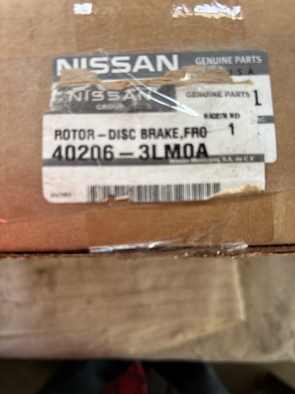 2pcs. Genuine Nissan Front Brake Rotors 40206-3LM0A