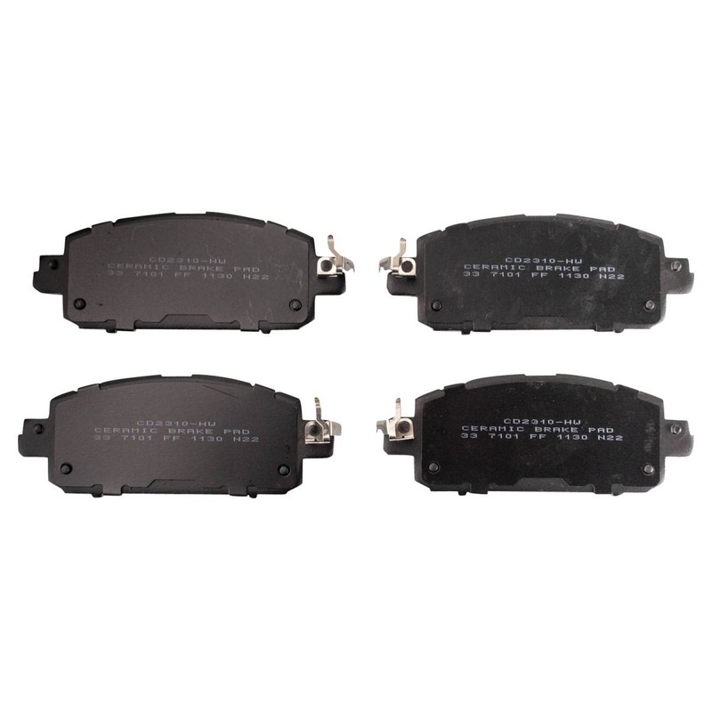 TRQ Performance Front Brake Pad & Rotor Kit Premium G-Coated Ceramic Fits Nissan gallery