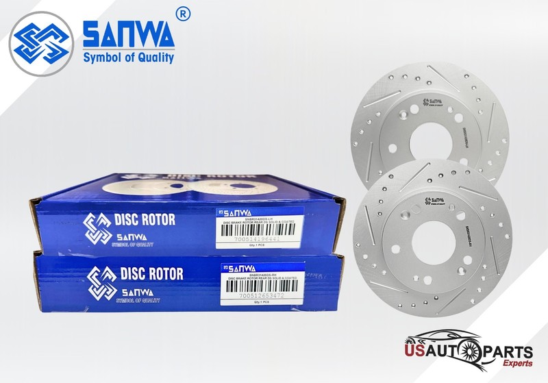 SET OF FRONT & REAR BRAKE ROTOR GEOMET COATED D&S KIT FOR HONDA CIVIC 2006-2015 gallery