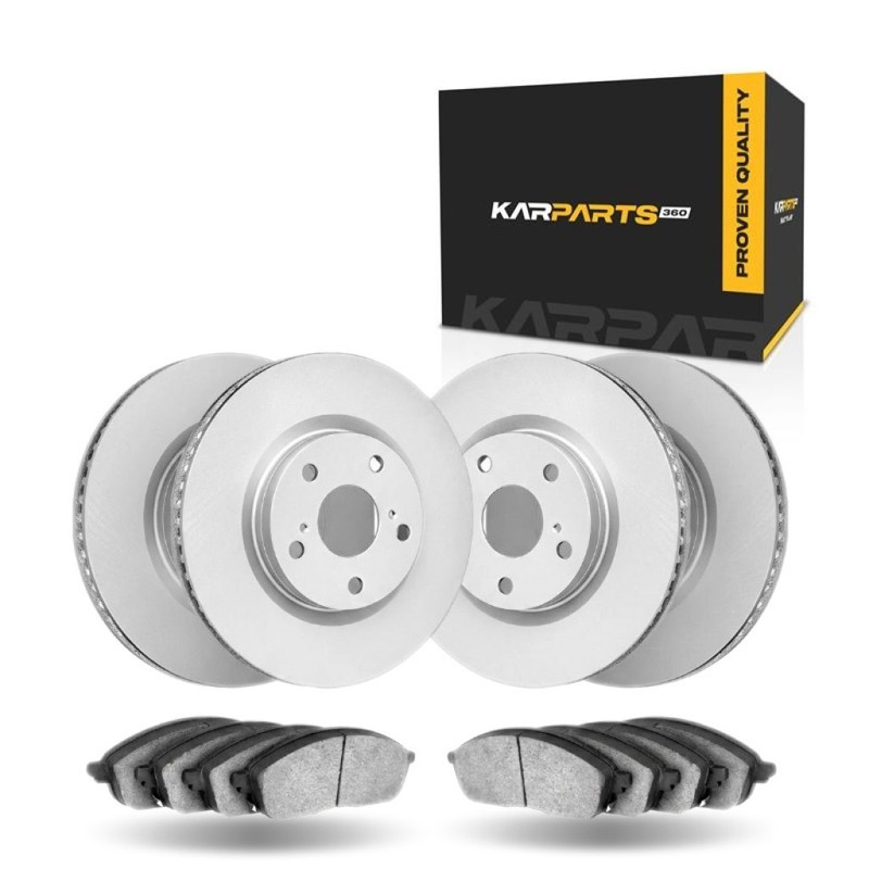 Brake Set Front | Cast Iron | Performance / Racing Driving Style | Plain Rotor