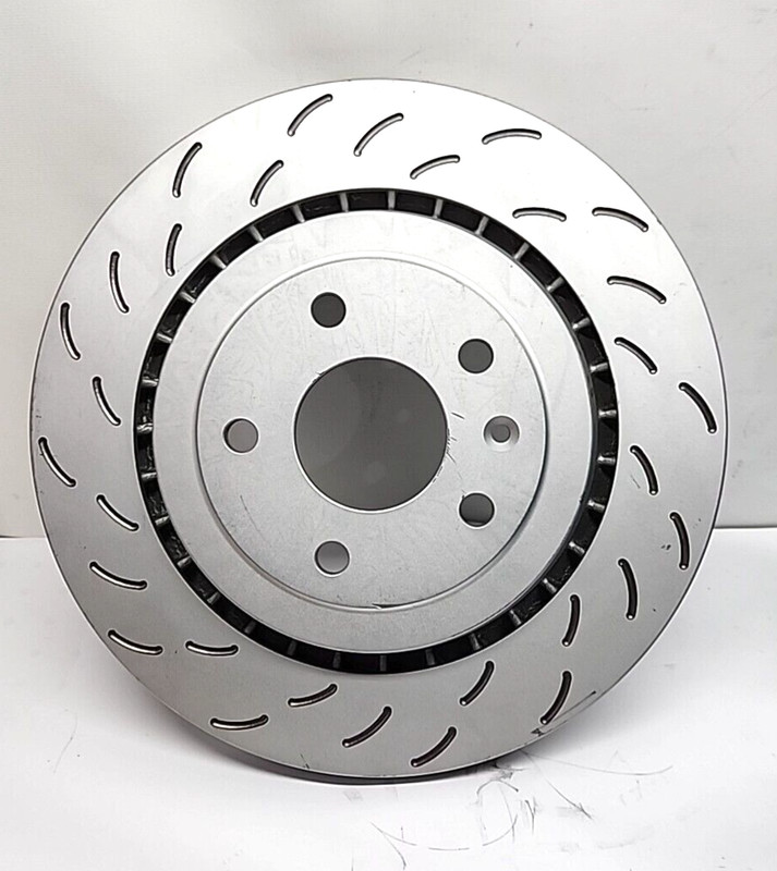 For Chevy Corvette 15-19 R1 Slotted 1-Piece Rear Brake Rotor Geomet Coated