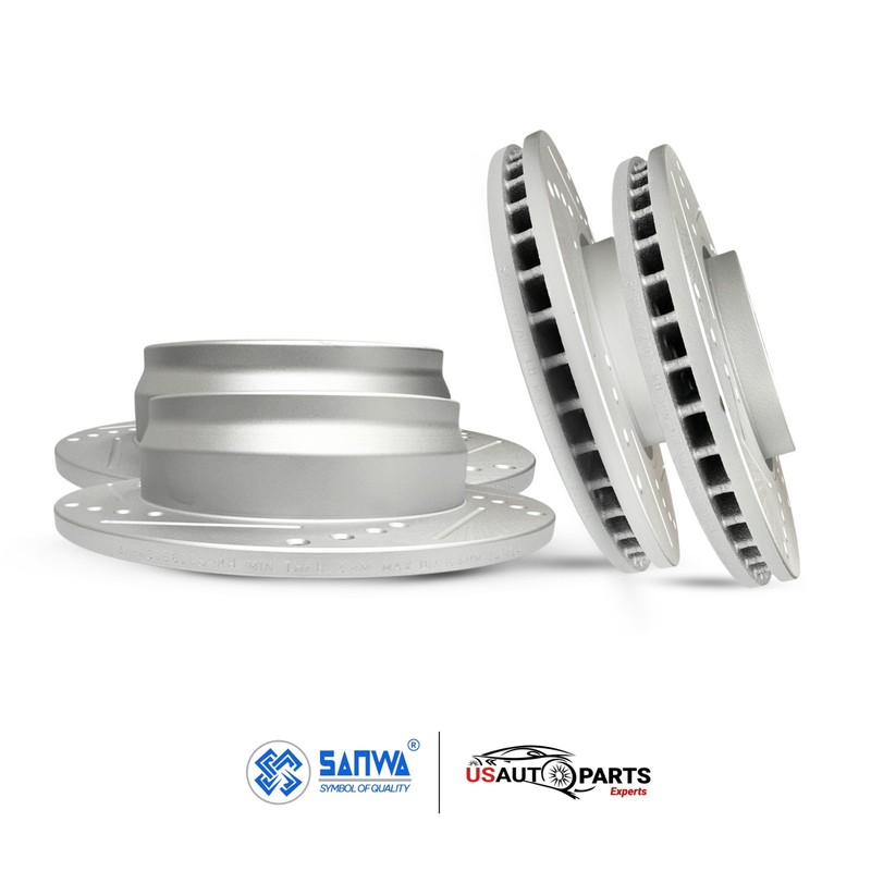 SET OF FRONT & REAR BRAKE ROTOR GEOMET COATED D&S KIT FOR KIA HYUNDAI 2012-2016 gallery
