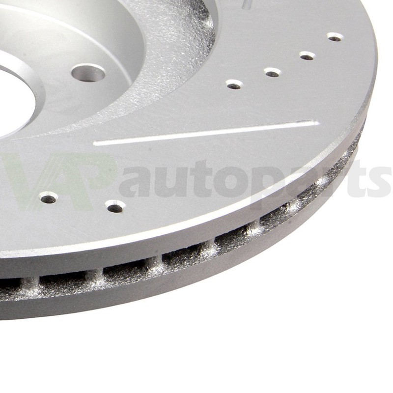 2 Front Brake Discs Rotors Kit For Nissan Altima Maxima Infiniti I35 Drill Slot gallery