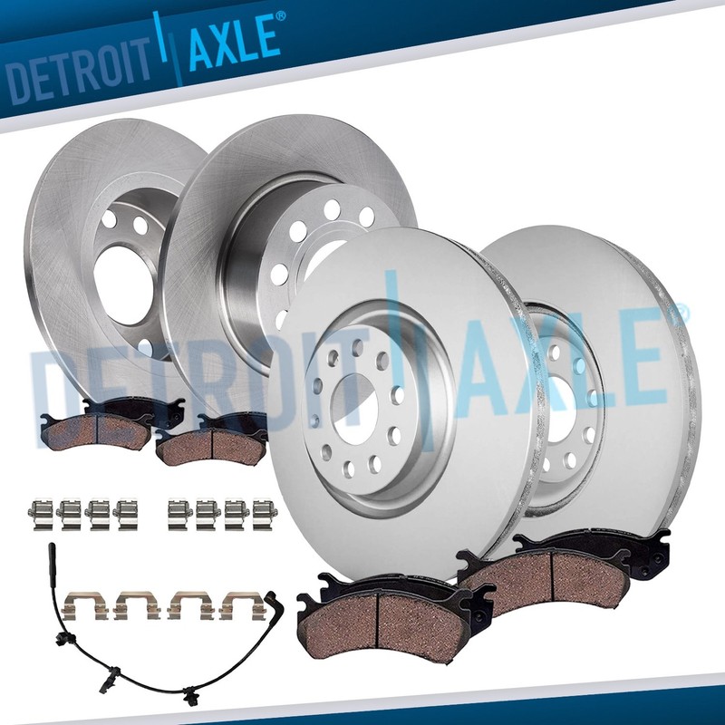 Front Rear Disc Rotors Brake Pads for Chevy Traverse Buick Enclave GMC Acadia