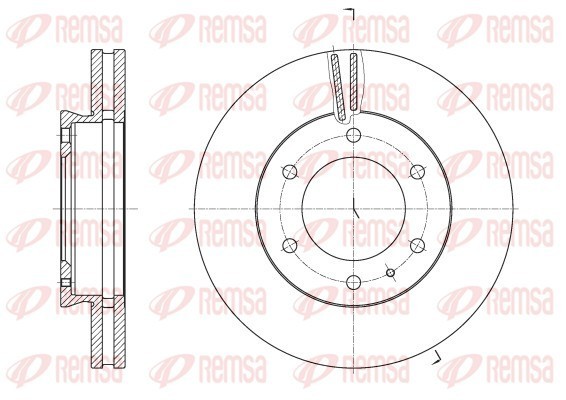 REMSA 62526.10 Brake Disc for FORD,FORD ASIA & OCEANIA,FORD AUSTRALIA,MAZDA