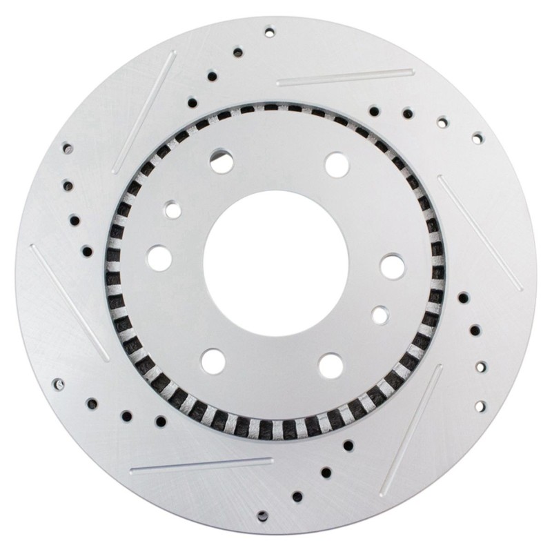 Performance Disc Brake Rotor Drilled & Slotted Front G-Coated Pair gallery