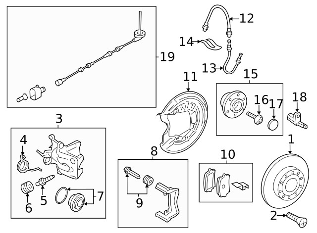 Genuine Volkswagen Disc Brake Rotor 5C0-615-601-A gallery