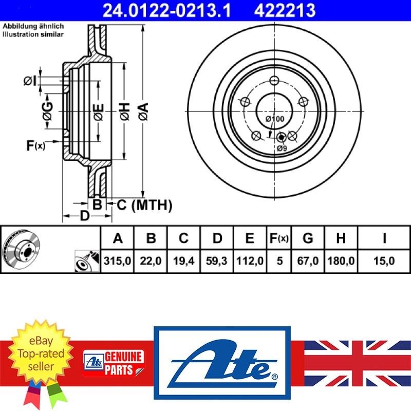 Brake Disc For Mercedes S-CLASS 99-05 2204230312