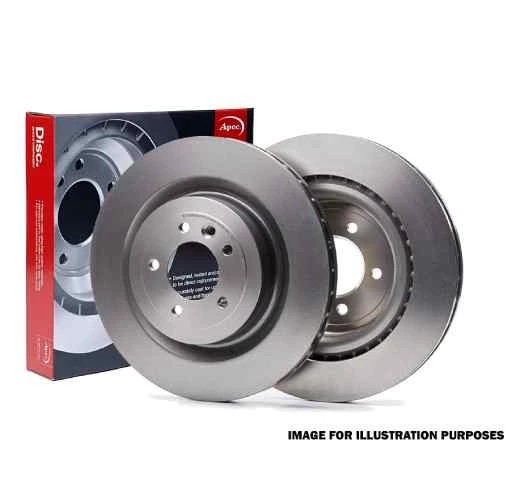 2x Apec Red Front Brake Discs 295mm Fits Mazda 3 Cx-30 BDWK33251