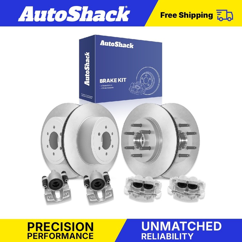 Front Rear Brake Rotors Calipers for Ford, F-150 2005-2008