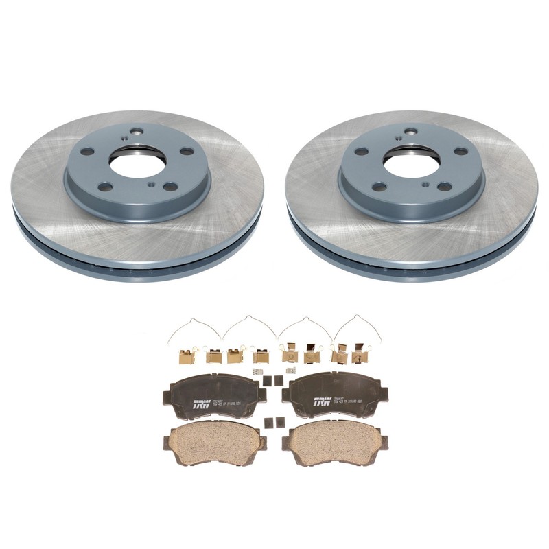 DuraGo Front Rotors TRW Pro Ceramic Disc Brake Pads Kit For Avalon Camry ES300