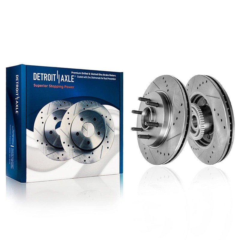 2WD 6LUG Front & Rear DRILLED Rotors 2004-2007 2008 Ford F-150 Mark LT gallery