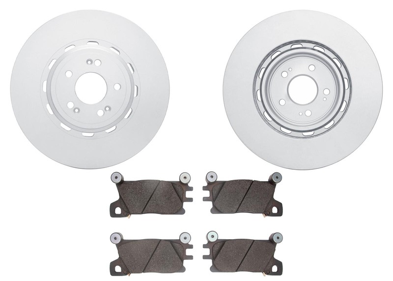 For Genesis GV70 4 Piston Brem Bo 22-24 Front GEO Coated Brake Disc Brake Pads