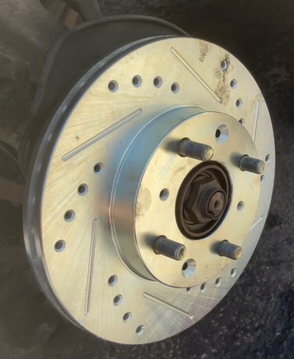 Baer Crossed Drilled Pair Front 90-00 Honda Civic CRX DX LX Del Sol Wagon gallery