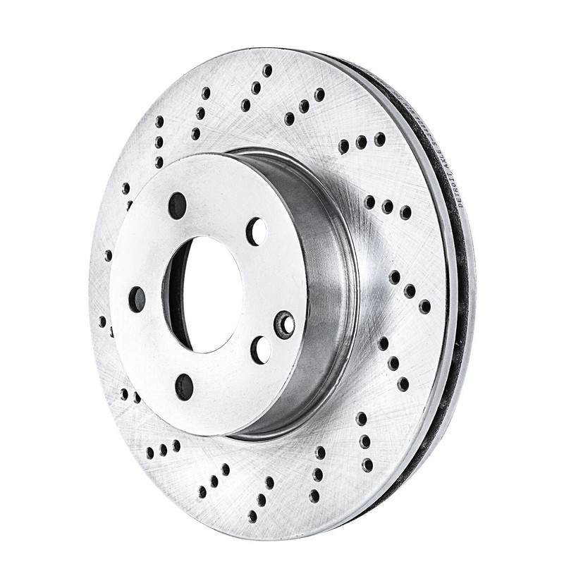 11.62 inch Front Drilled Brake Rotors for Mercedes-Benz C230 C250 C300 SLK250 gallery